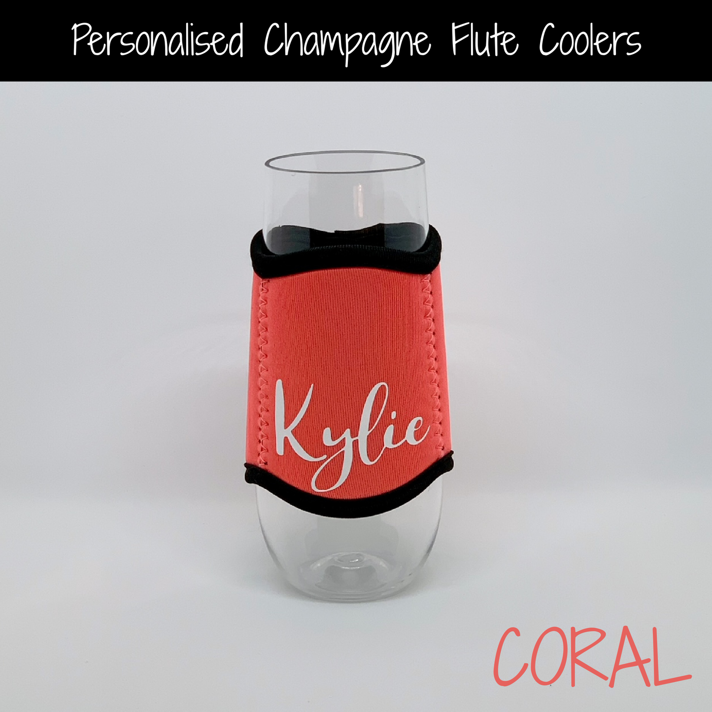 Personalised Stemless Champagne Flute - Cooler & Flute Set