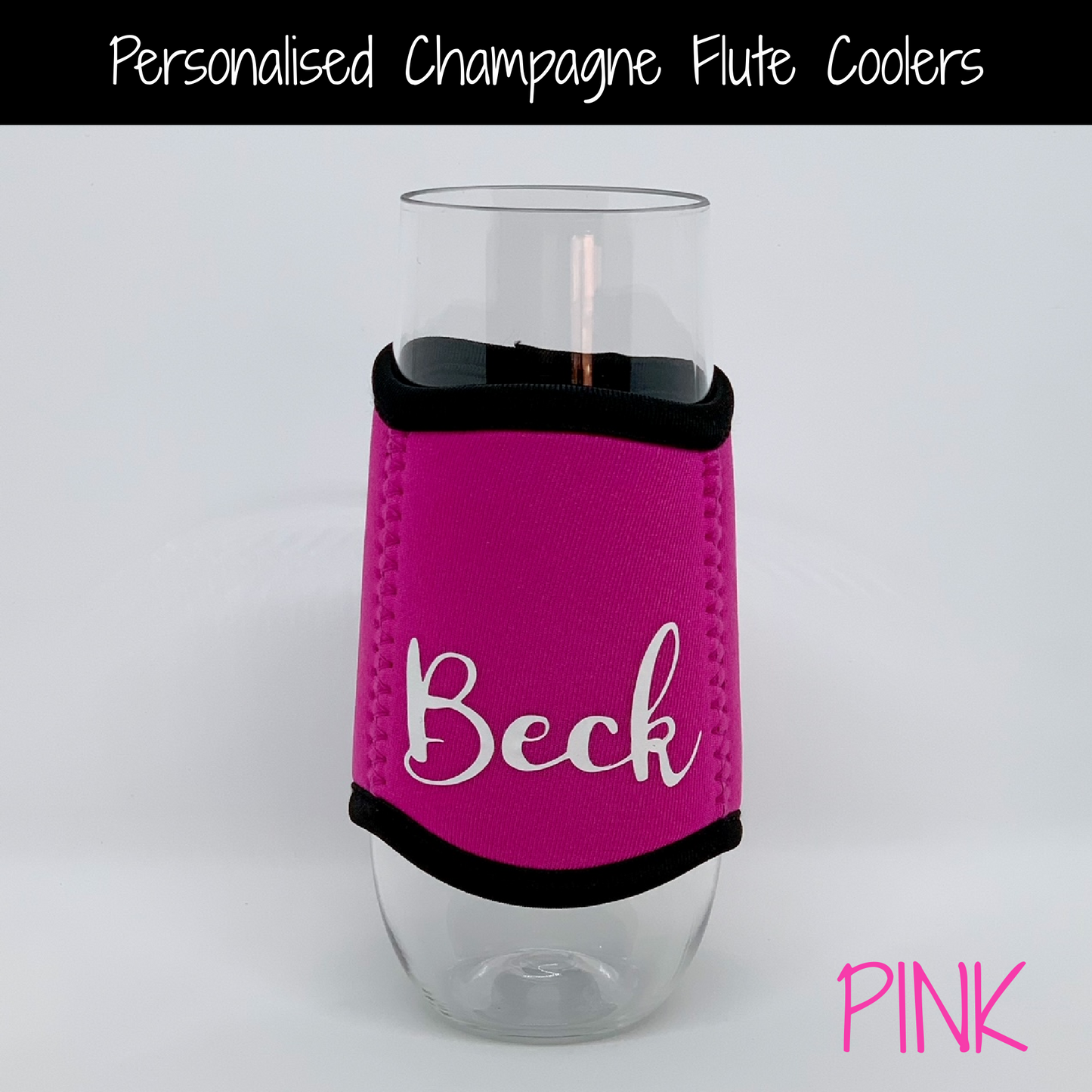 Personalised Stemless Champagne Flute - Cooler & Flute Set