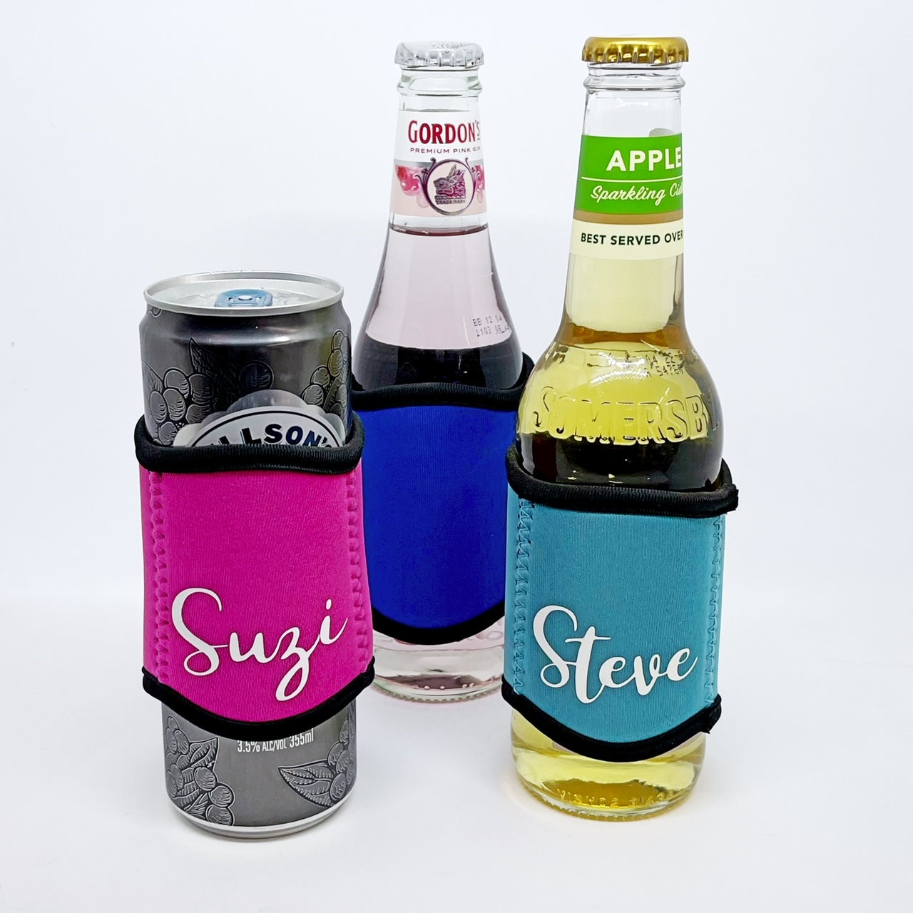 Personalised Slim Bottle and Can Stubby Coolers