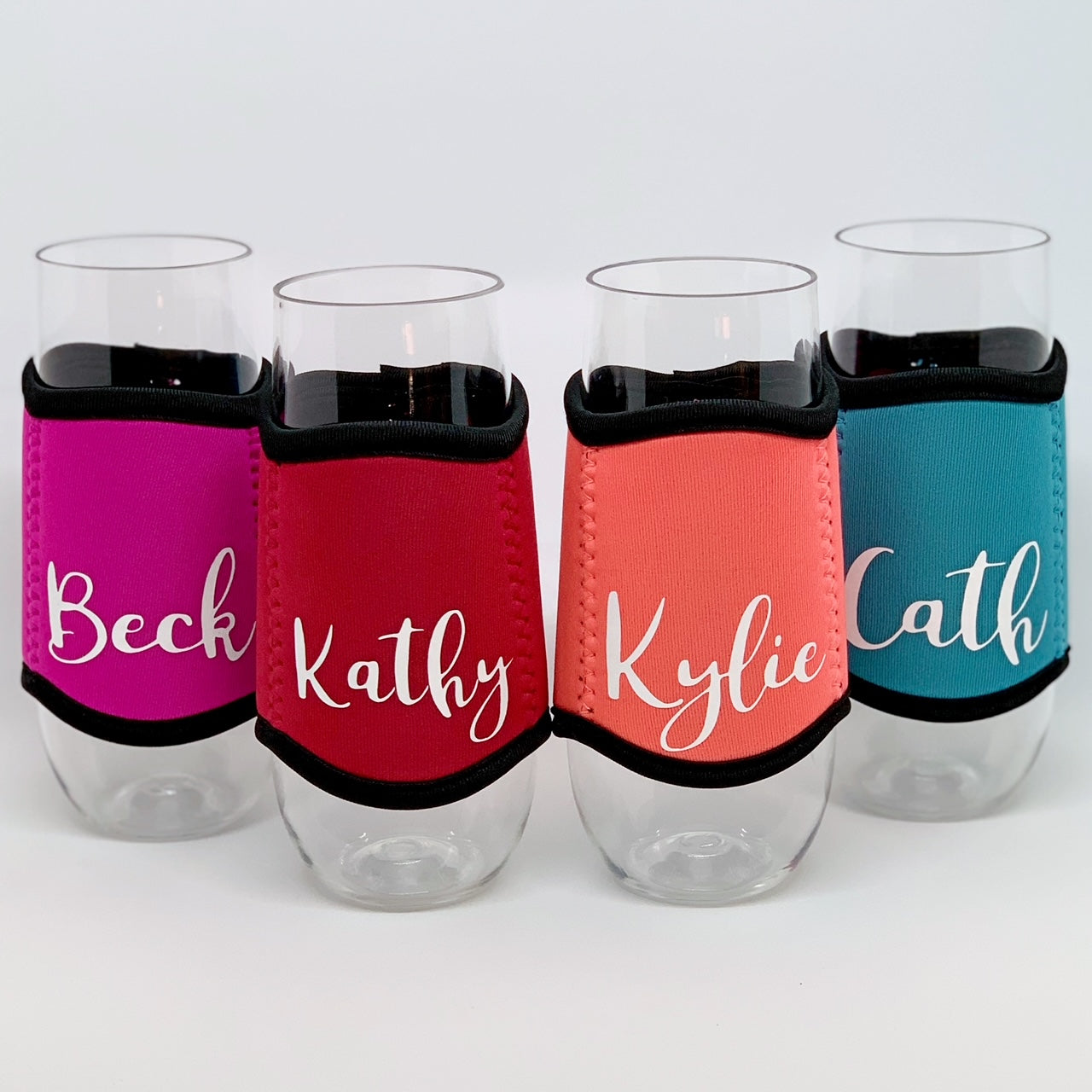Personalised Stemless Champagne Flute Coolers