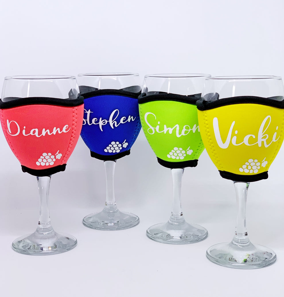 Personalised Wine Glass Cooler Two Brothers Australia